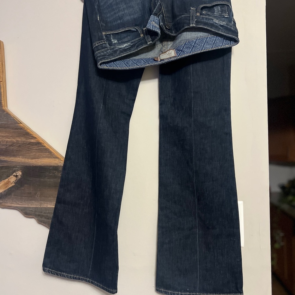 PAIGE Dark Indigo Flare Jeans